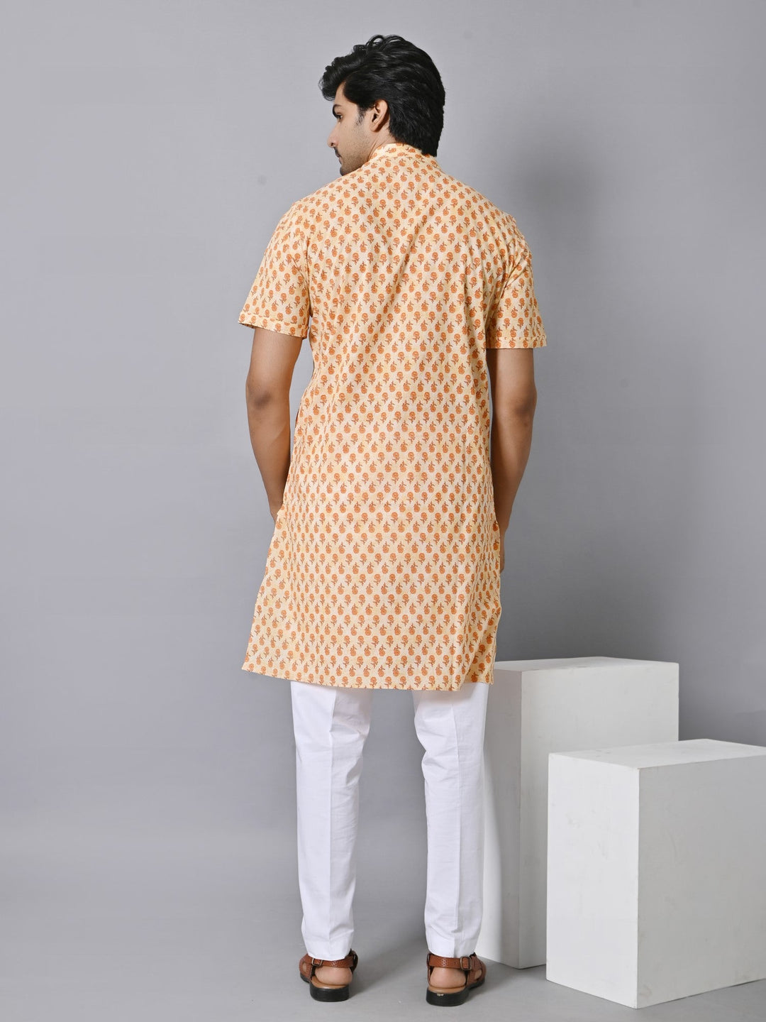 Floral Mustard Only Kurta