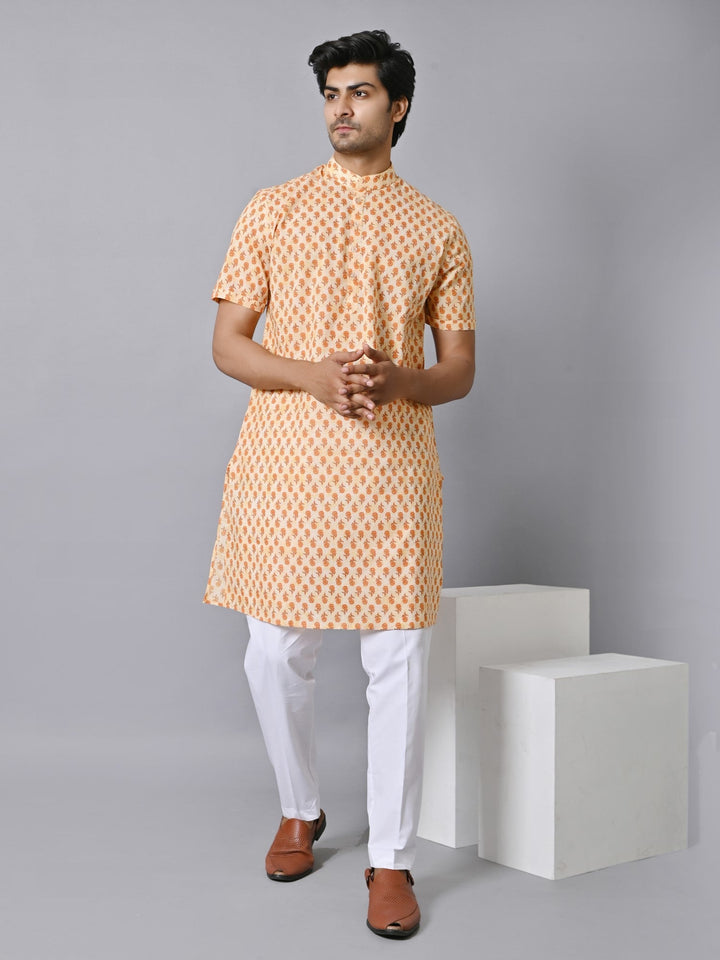 Floral Mustard Only Kurta