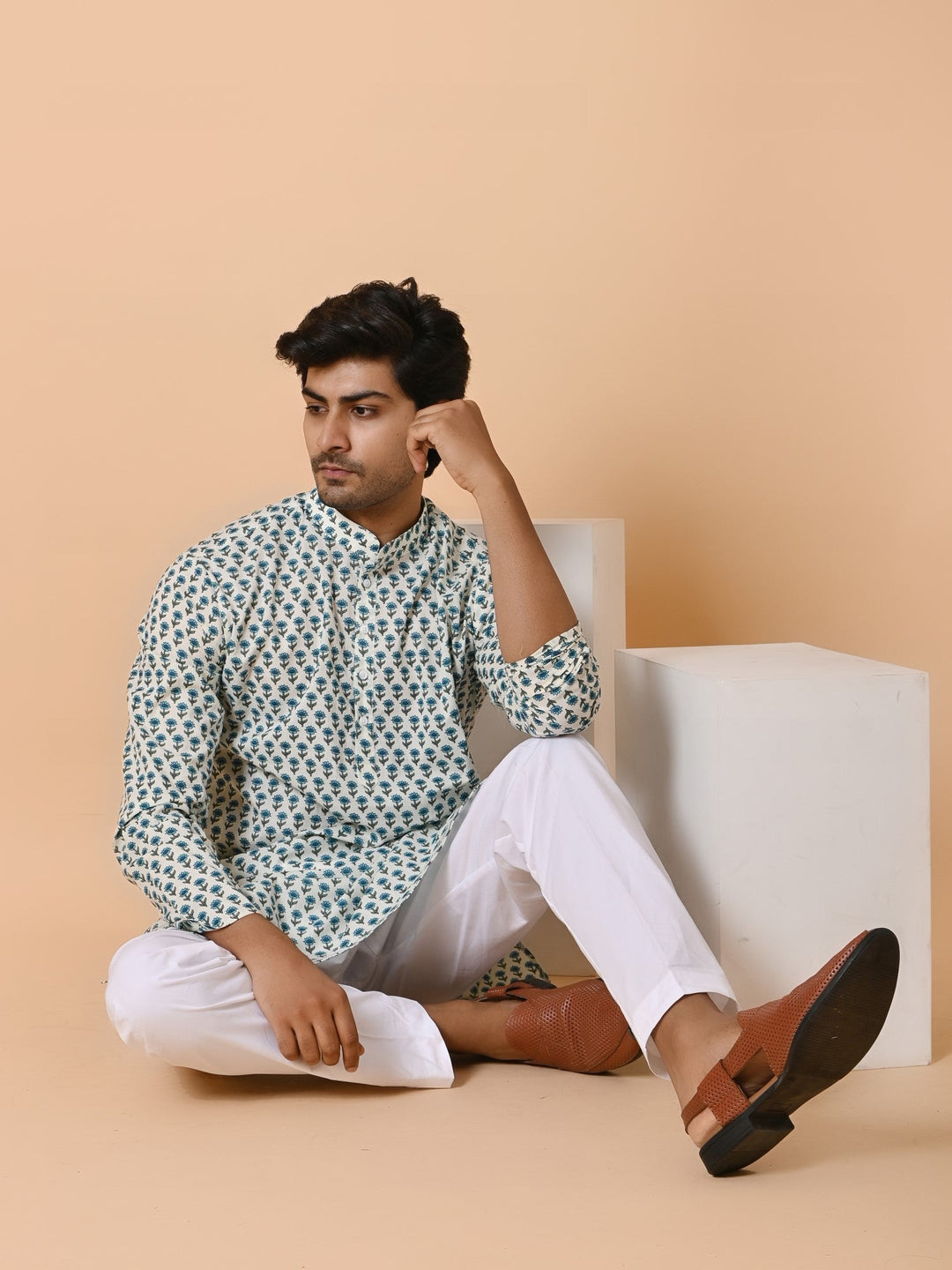 Floral Green Only Kurta