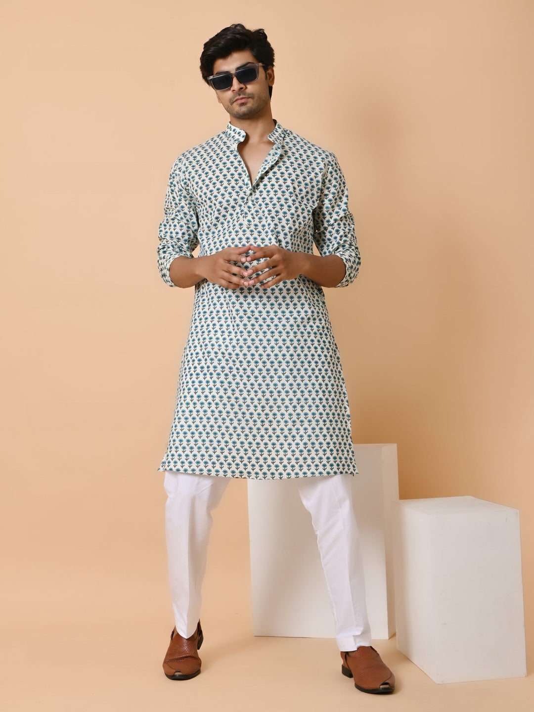 Floral Green Only Kurta