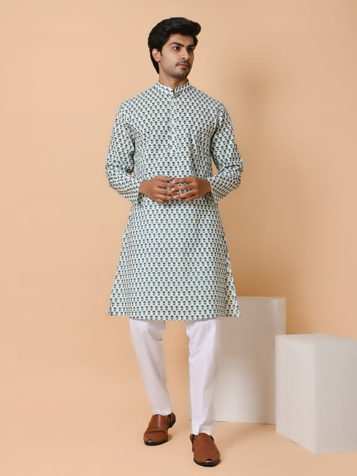 Floral Green Only Kurta