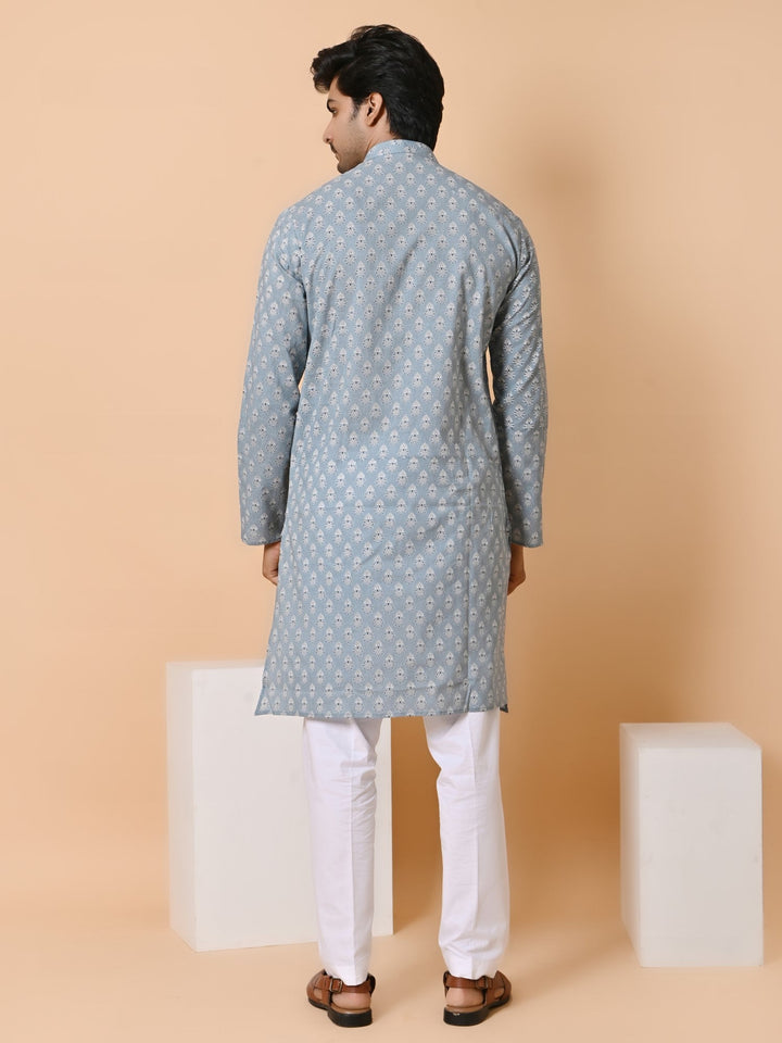 Ethnic Motifs Grey Only Kurta