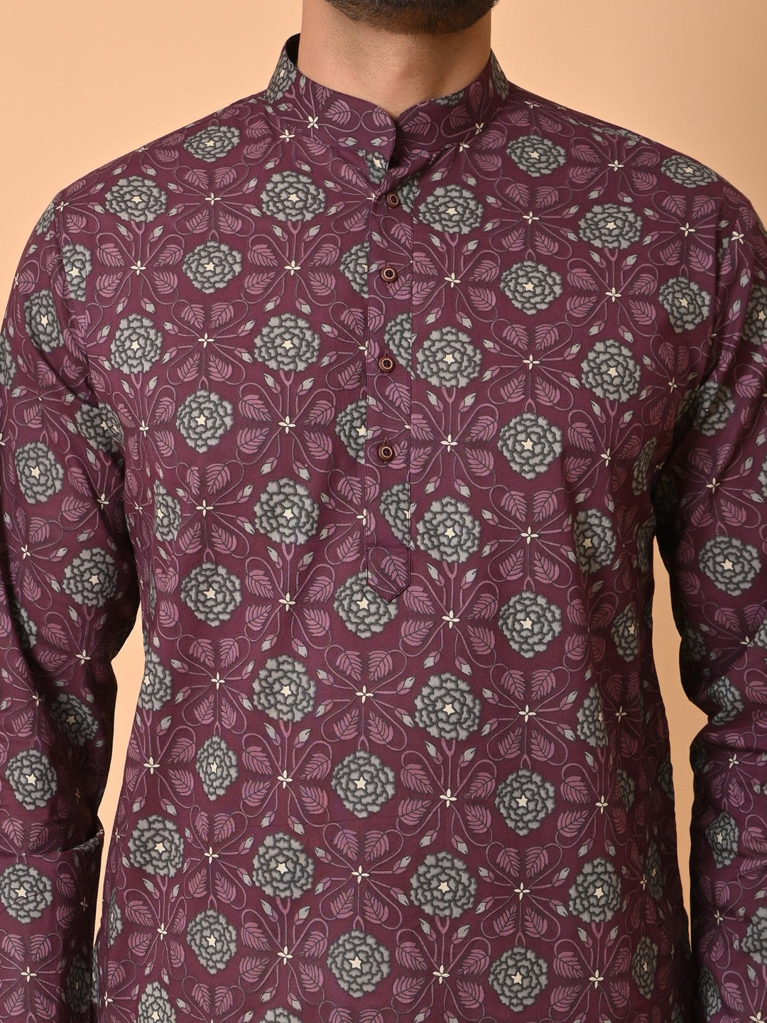 Floral Purple Only Kurta