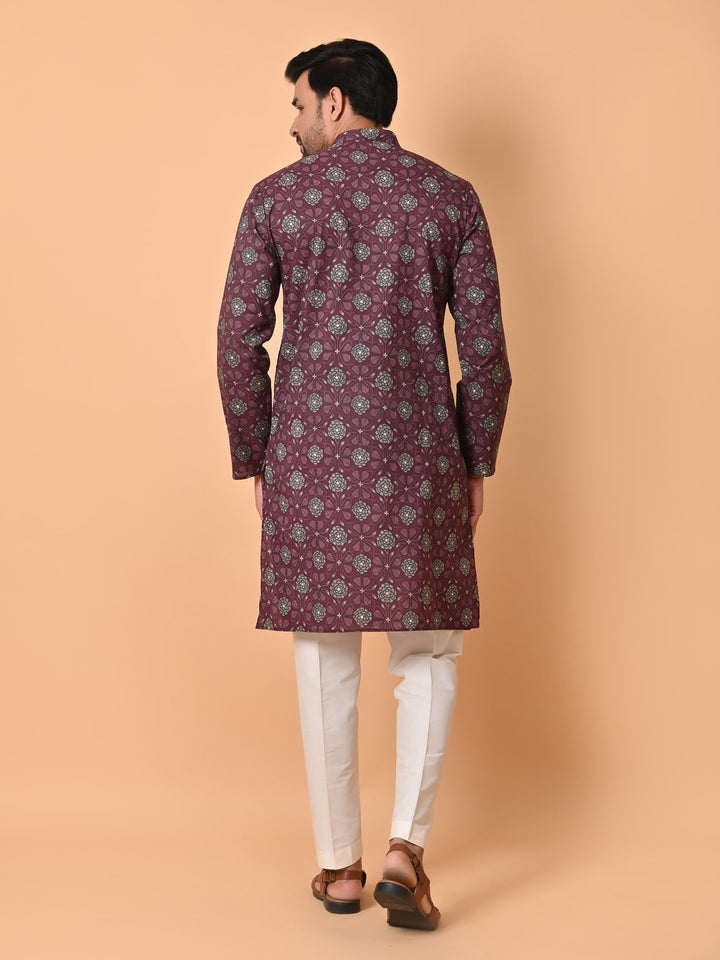 Floral Purple Only Kurta