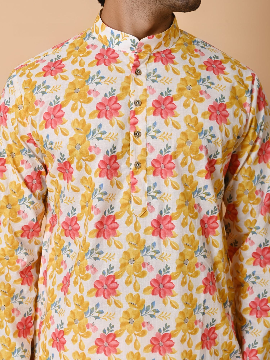 Floral Yellow Only Kurta