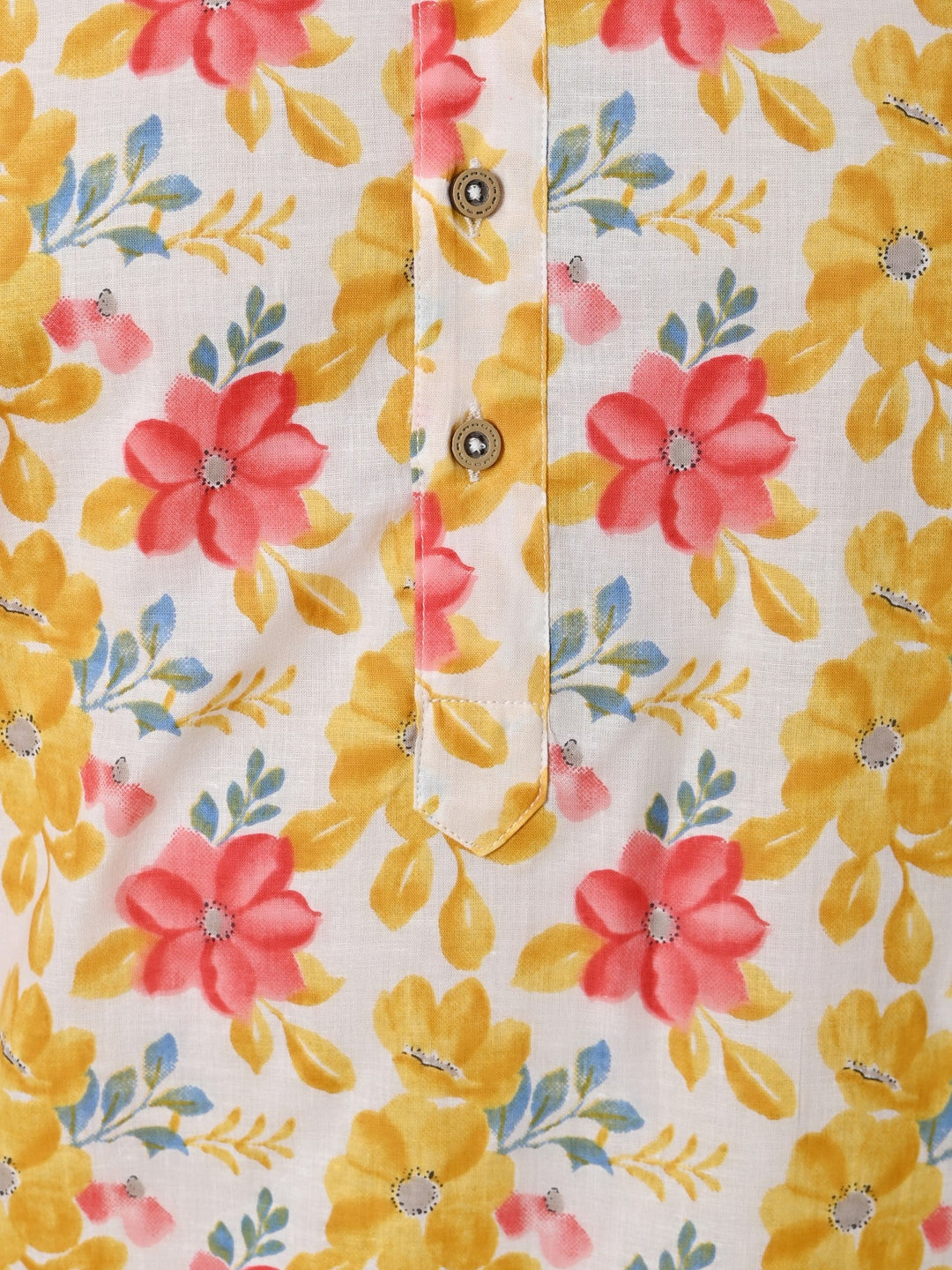 Floral Yellow Only Kurta