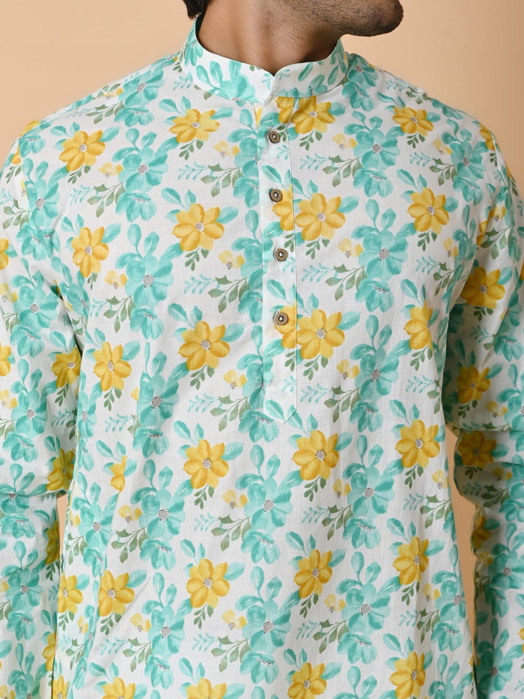 Floral Green Only Kurta