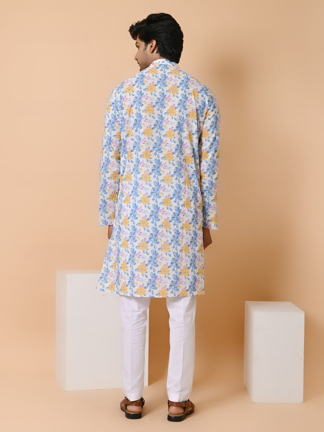 Floral Blue Only Kurta