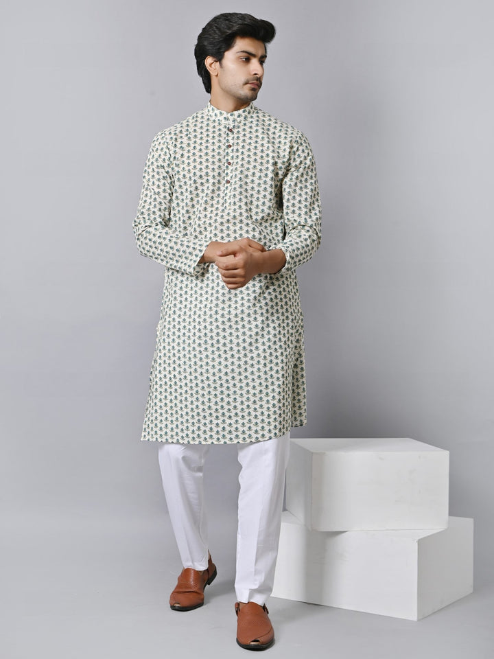 Floral Green Only Kurta