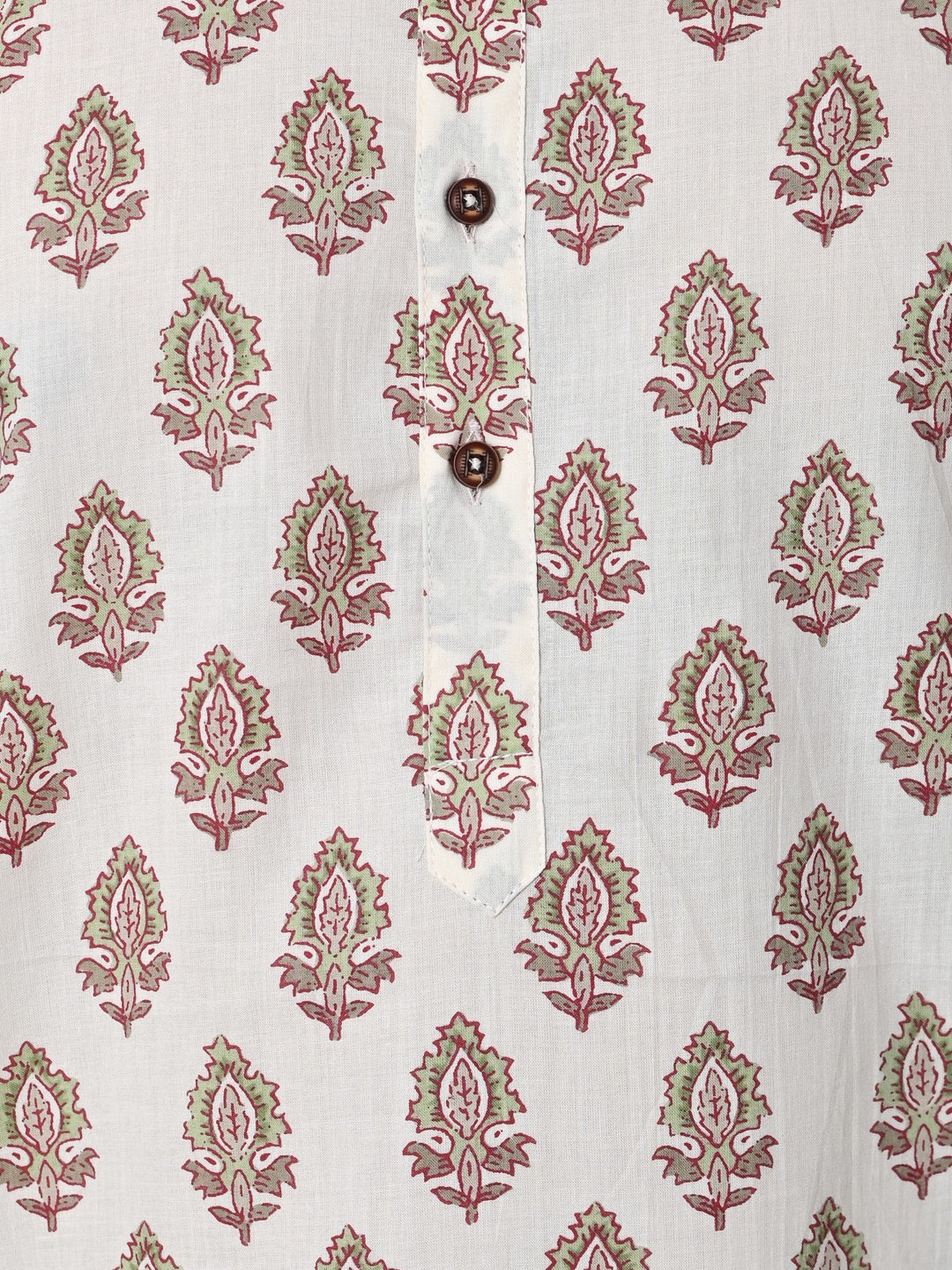 Floral Cream Only Kurta