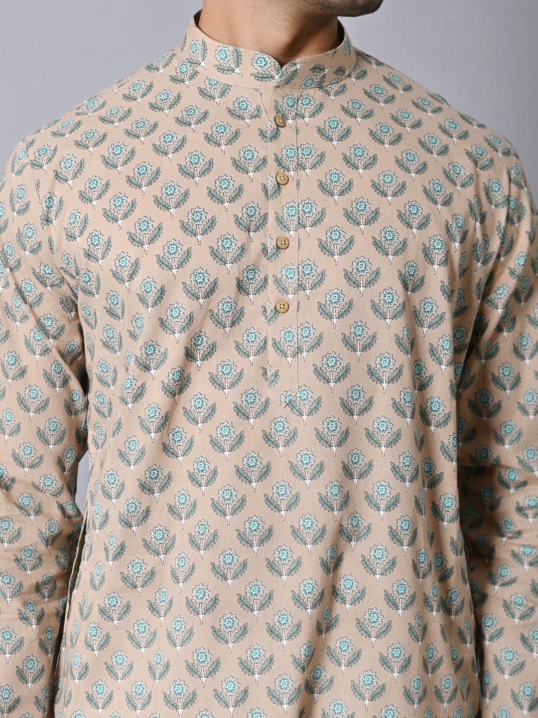 Floral Brown Only Kurta