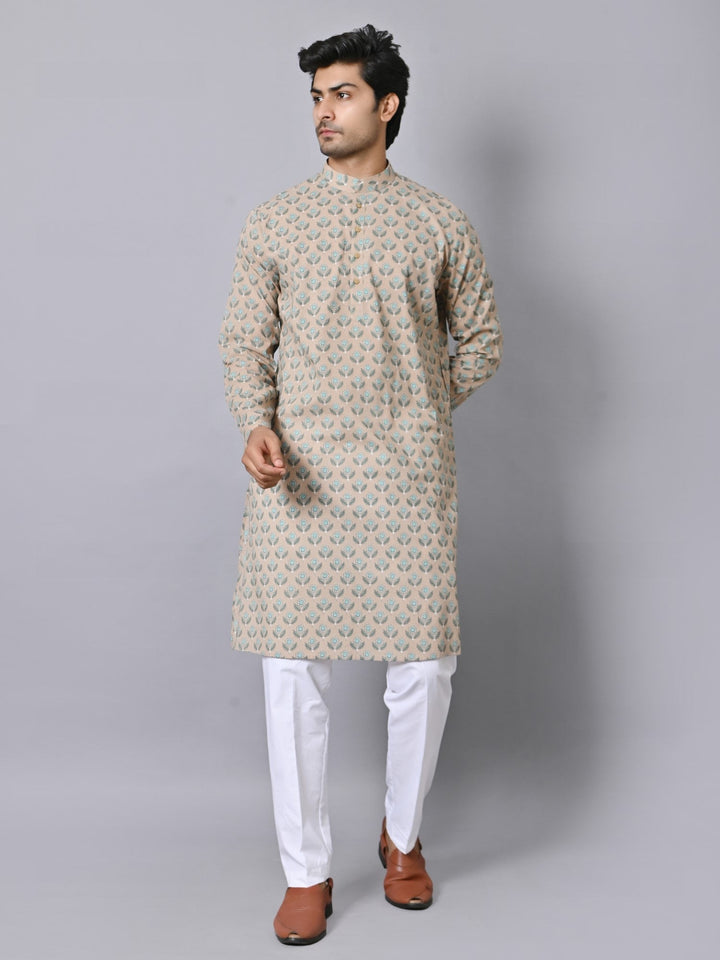 Floral Brown Only Kurta