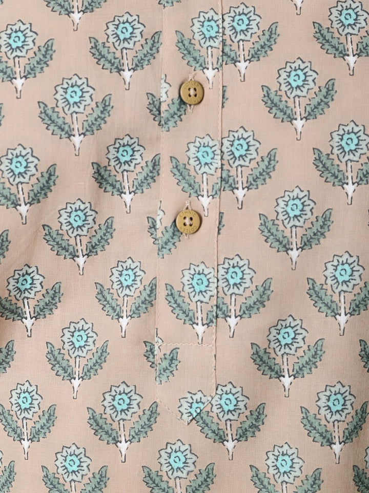 Floral Brown Only Kurta