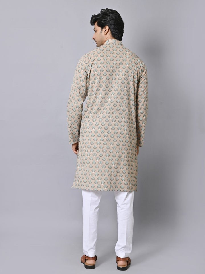 Floral Brown Only Kurta