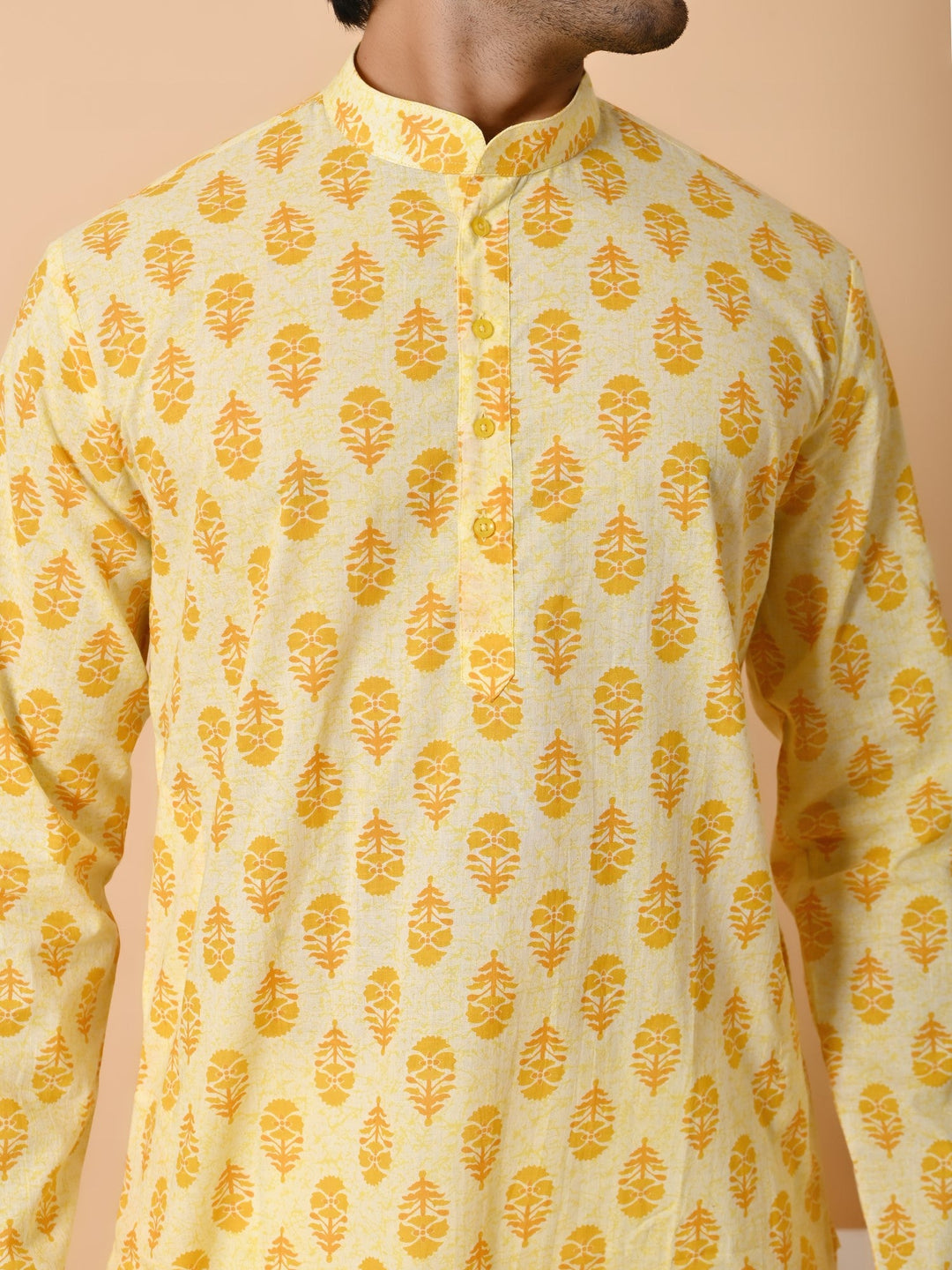 Floral Yellow Only Kurta