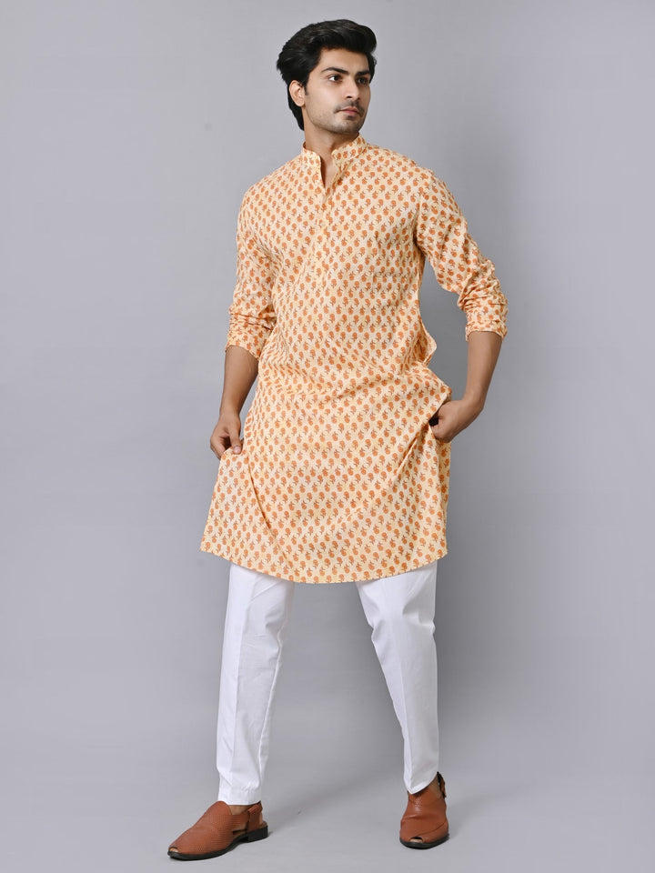 Floral Mustard Only Kurta