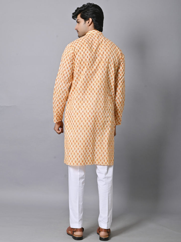 Floral Mustard Only Kurta