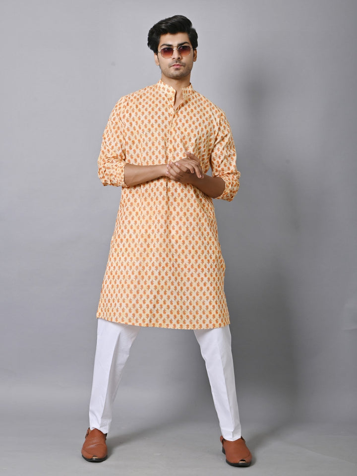 Floral Mustard Only Kurta