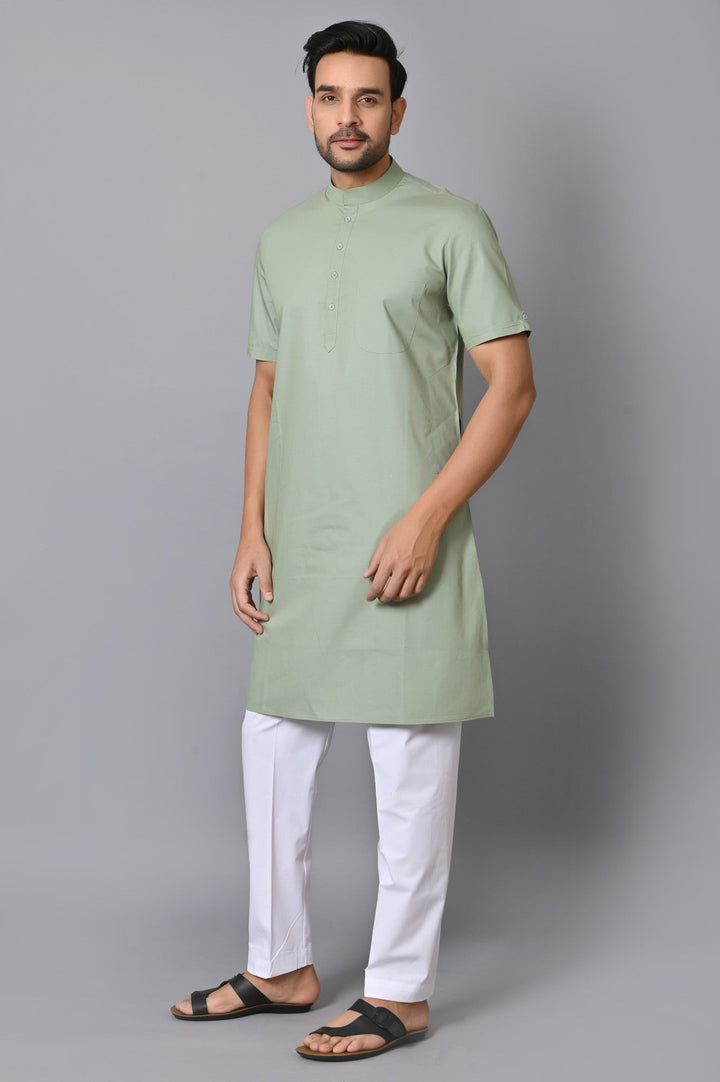 Solid Green Only Kurta