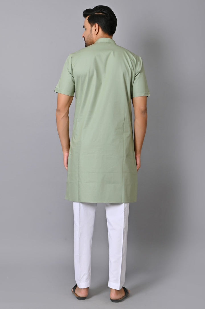 Solid Green Only Kurta