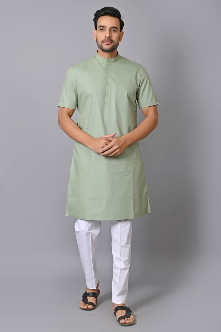 Solid Green Only Kurta