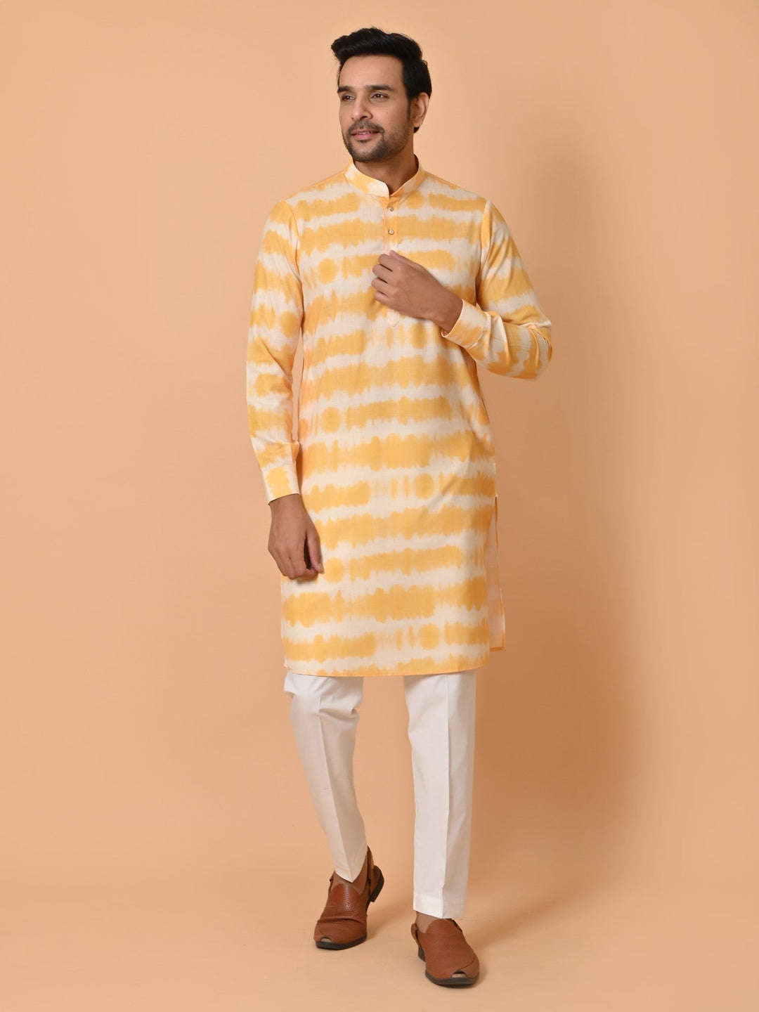 Tie Dye Mustard Only Kurta