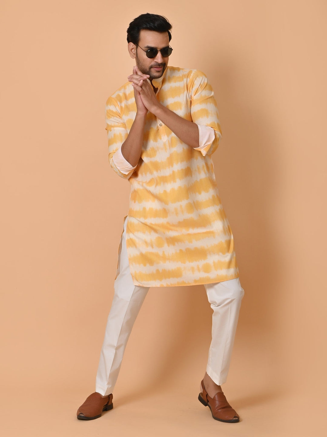 Tie Dye Mustard Only Kurta