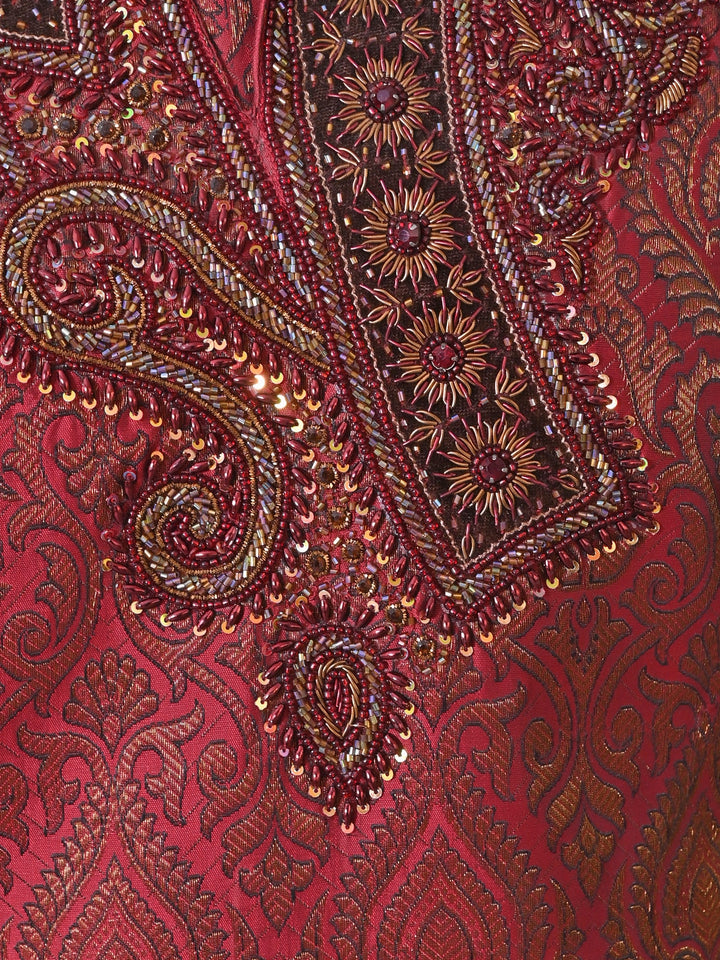 Ethnic Motifs Red Kurta Set