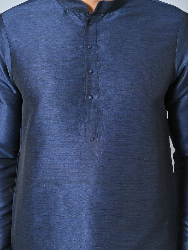 Solid Navy Blue Kurta Set