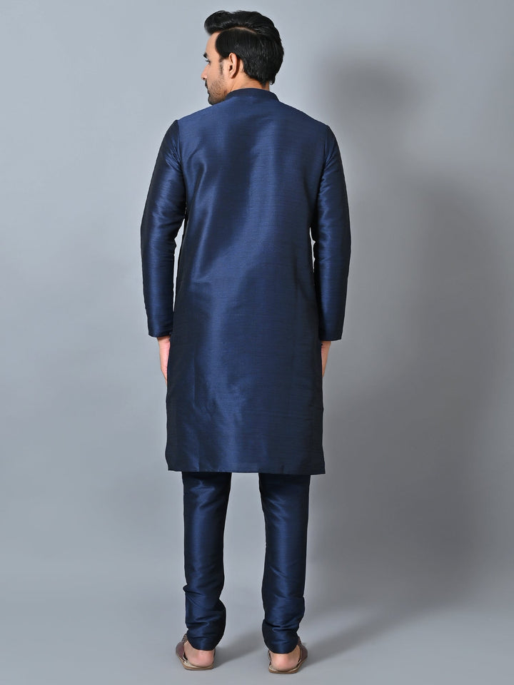 Solid Navy Blue Kurta Set