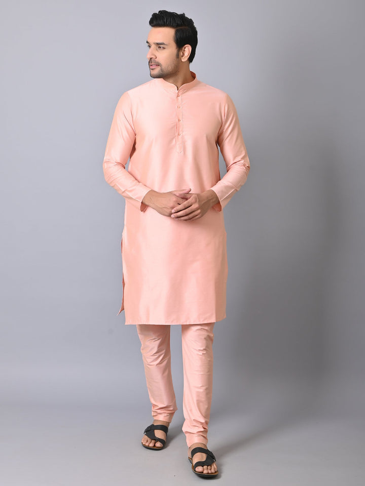Solid Peach Kurta Set