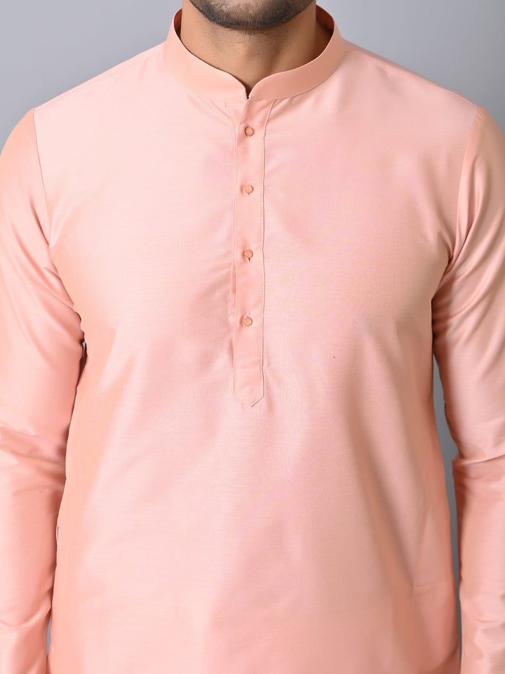 Solid Peach Kurta Set