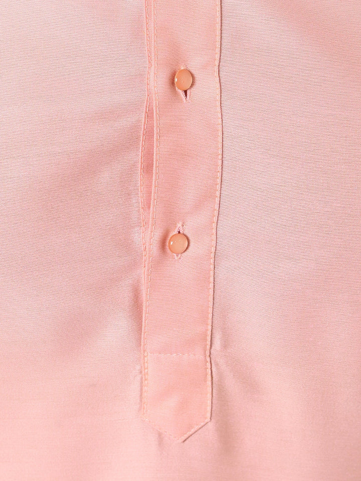 Solid Peach Kurta Set