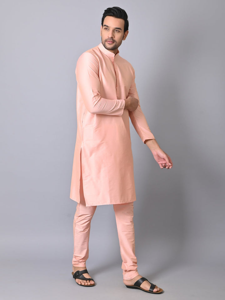 Solid Peach Kurta Set