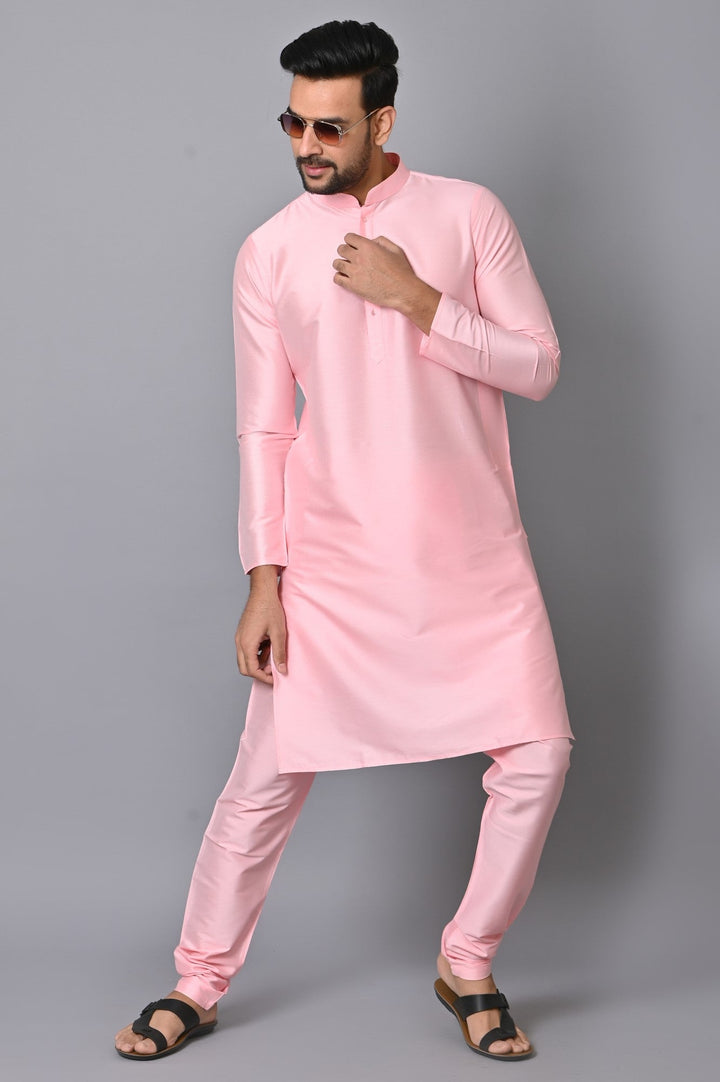 Solid Pink Kurta Set