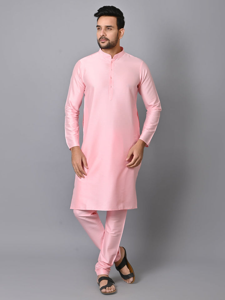 Solid Pink Kurta Set