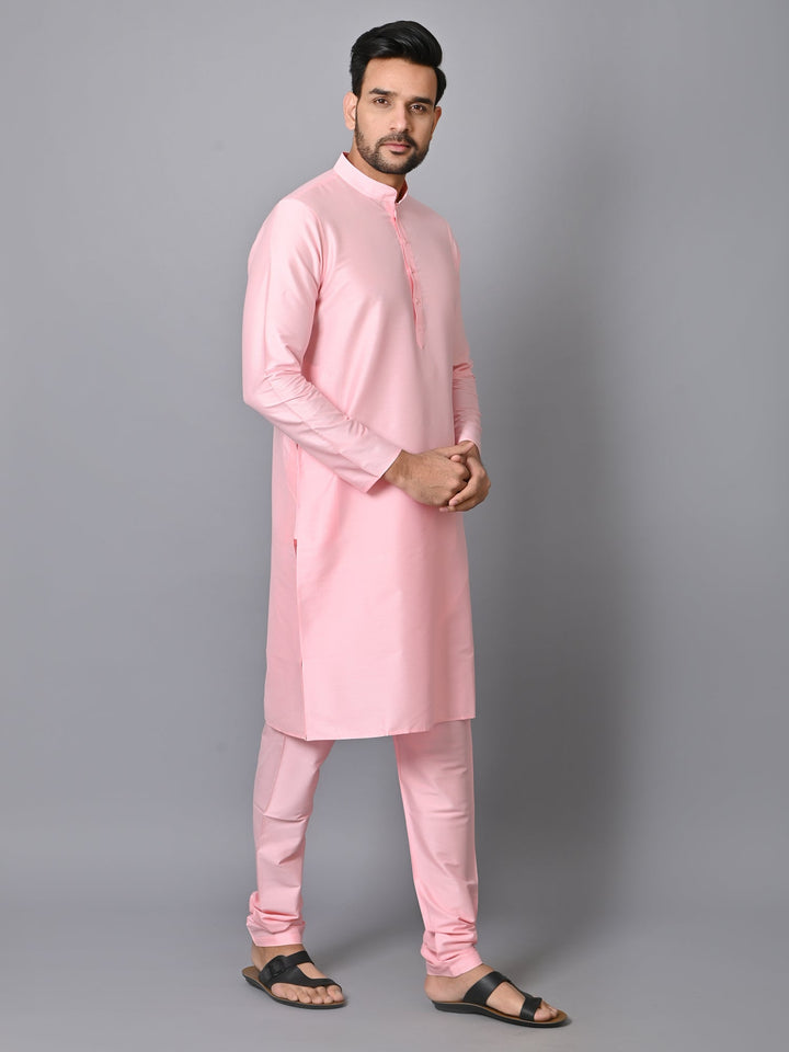 Solid Pink Kurta Set