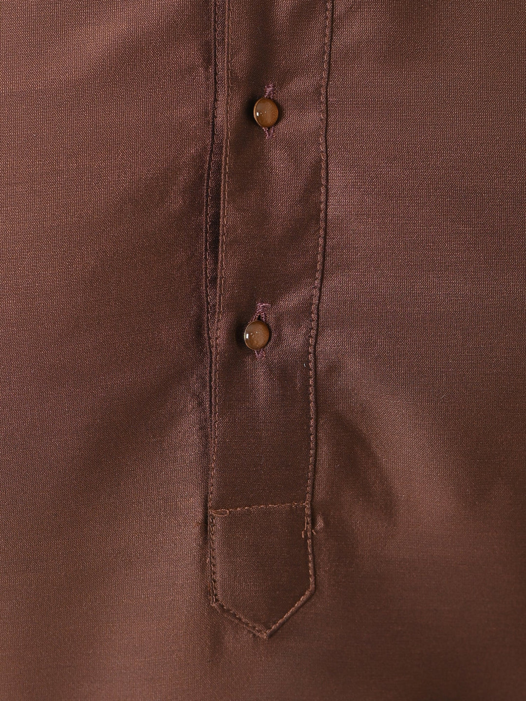 Solid Coffee Brown Kurta Set