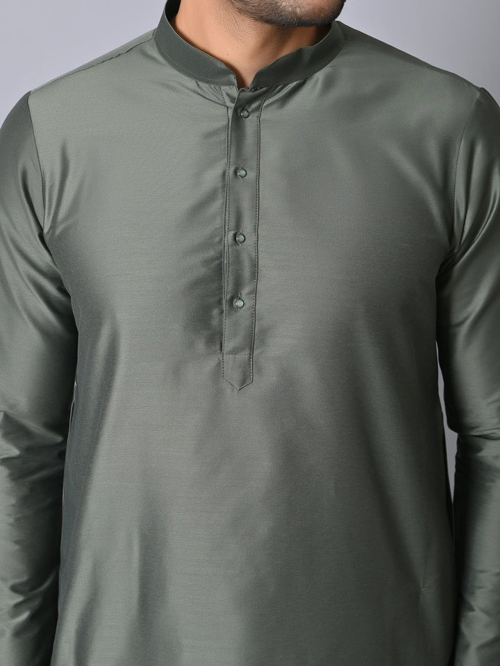 Solid Green Kurta Set