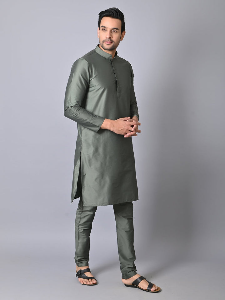 Solid Green Kurta Set