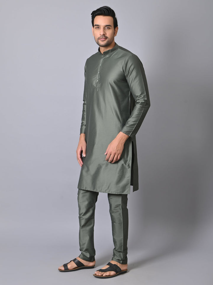 Solid Green Kurta Set