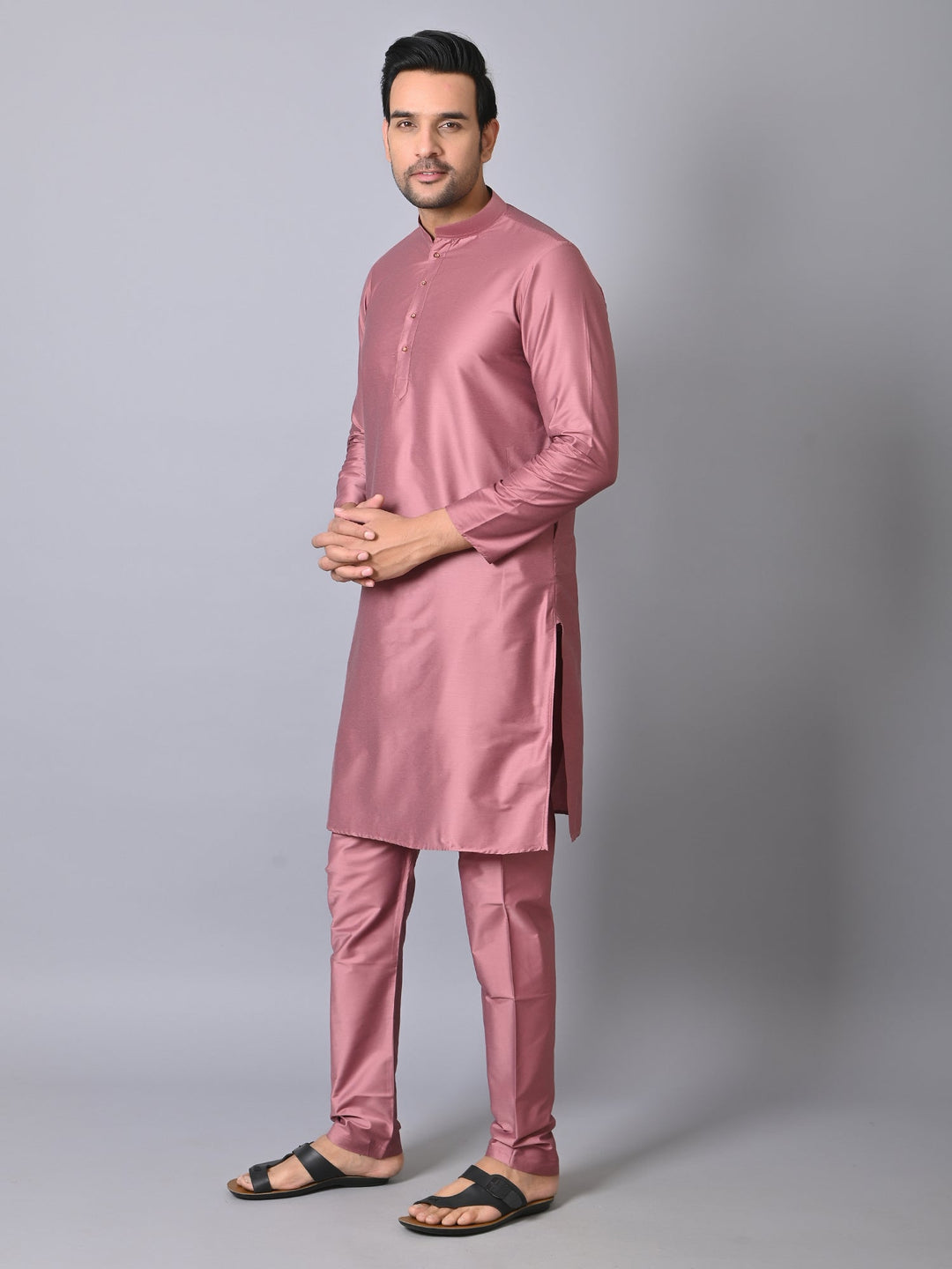 Solid Pink Kurta Set