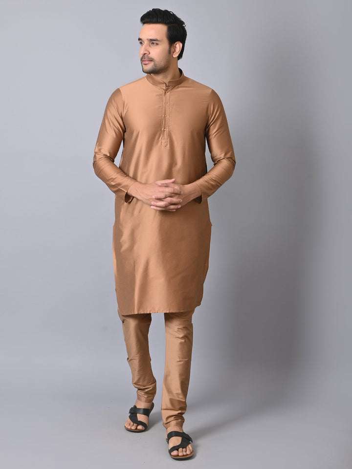 Solid Brown Kurta Set
