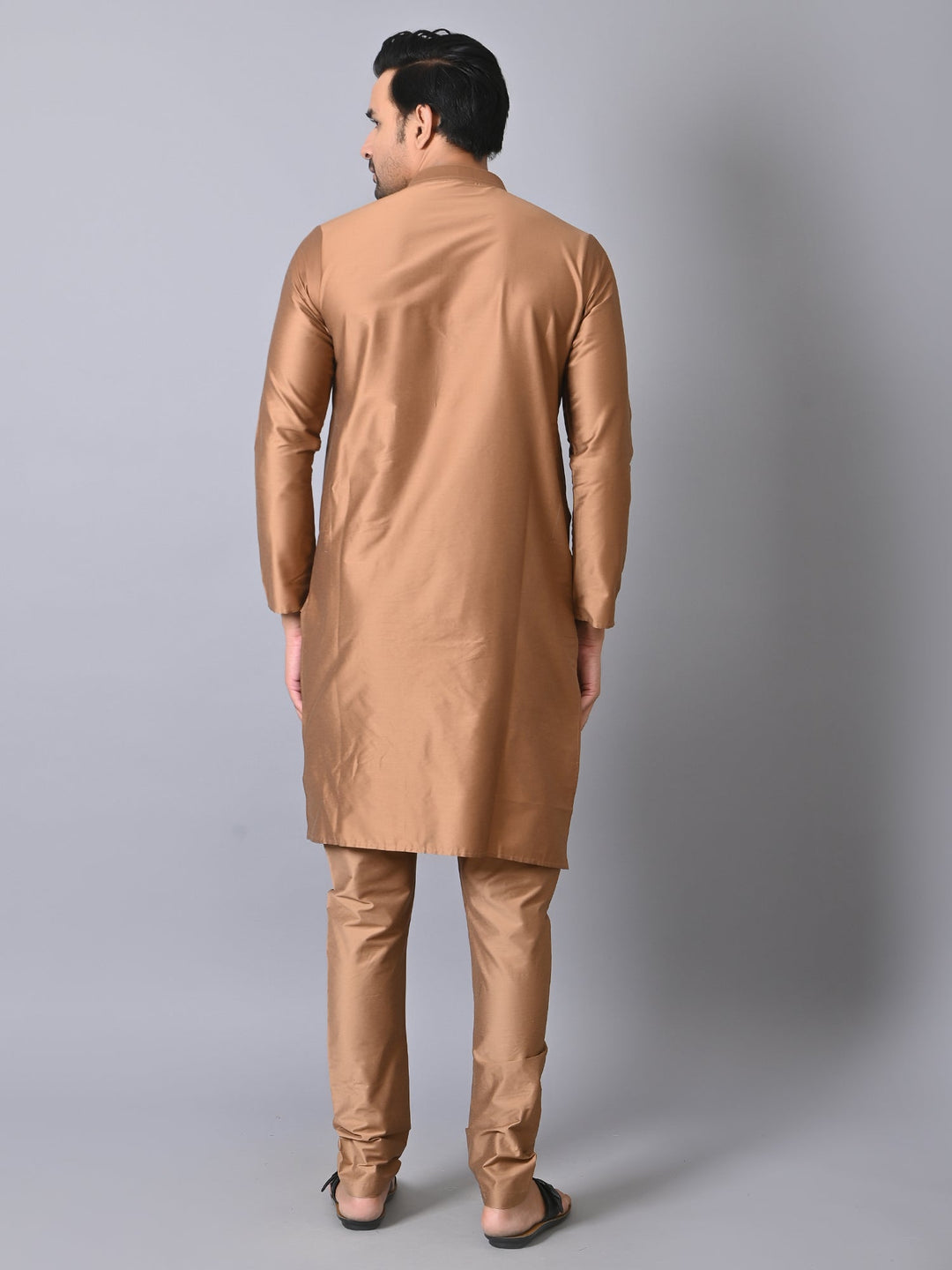 Solid Brown Kurta Set