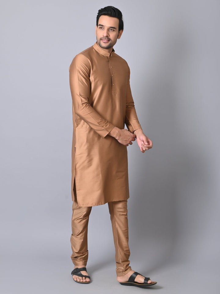 Solid Brown Kurta Set