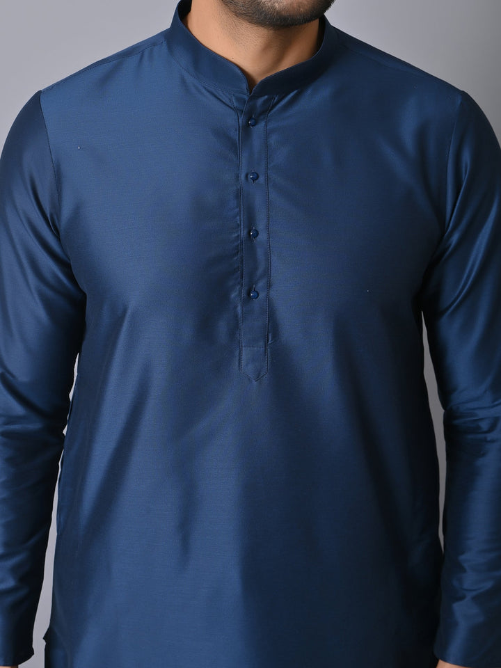 Solid Blue Kurta Set