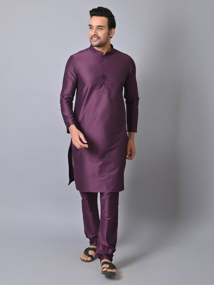 Solid Violet Kurta Set