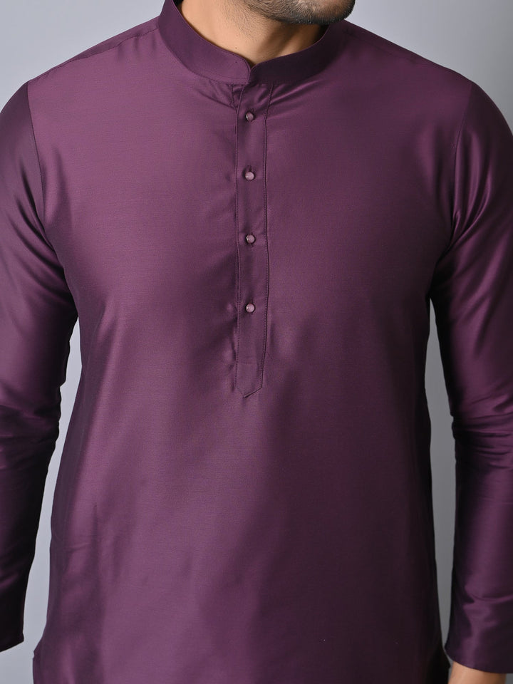 Solid Violet Kurta Set