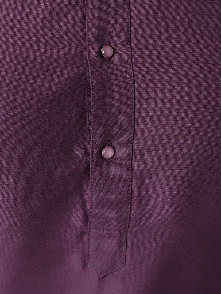 Solid Violet Kurta Set