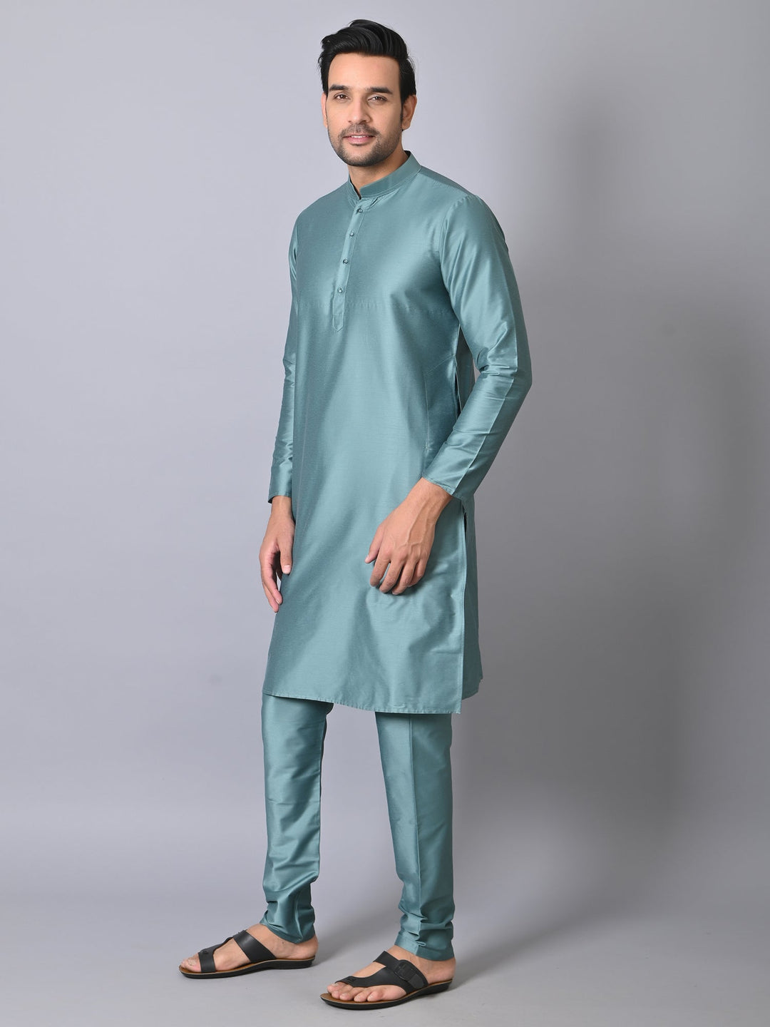 Solid Green Kurta Set